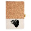 Cork And Heathered Fabric Hardcover Journal 5.5" X 8.25" Thumbnail