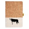 Cork And Heathered Fabric Hardcover Journal 5.5" X 8.25" Thumbnail
