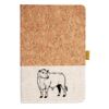 Cork And Heathered Fabric Hardcover Journal 5.5" X 8.25" Thumbnail