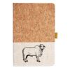 Cork And Heathered Fabric Hardcover Journal 5.5" X 8.25" Thumbnail