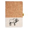 Cork And Heathered Fabric Hardcover Journal 5.5" X 8.25" Thumbnail