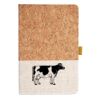Cork And Heathered Fabric Hardcover Journal 5.5" X 8.25" Thumbnail