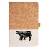 Cork And Heathered Fabric Hardcover Journal 5.5" X 8.25" Thumbnail