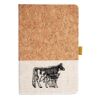 Cork And Heathered Fabric Hardcover Journal 5.5" X 8.25" Thumbnail