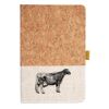 Cork And Heathered Fabric Hardcover Journal 5.5" X 8.25" Thumbnail