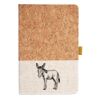 Cork And Heathered Fabric Hardcover Journal 5.5" X 8.25" Thumbnail