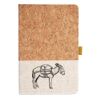 Cork And Heathered Fabric Hardcover Journal 5.5" X 8.25" Thumbnail