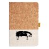 Cork And Heathered Fabric Hardcover Journal 5.5" X 8.25" Thumbnail