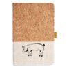 Cork And Heathered Fabric Hardcover Journal 5.5" X 8.25" Thumbnail