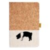 Cork And Heathered Fabric Hardcover Journal 5.5" X 8.25" Thumbnail