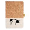 Cork And Heathered Fabric Hardcover Journal 5.5" X 8.25" Thumbnail