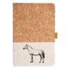 Cork And Heathered Fabric Hardcover Journal 5.5" X 8.25" Thumbnail