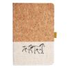 Cork And Heathered Fabric Hardcover Journal 5.5" X 8.25" Thumbnail