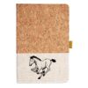 Cork And Heathered Fabric Hardcover Journal 5.5" X 8.25" Thumbnail