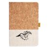 Cork And Heathered Fabric Hardcover Journal 5.5" X 8.25" Thumbnail