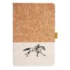 Cork And Heathered Fabric Hardcover Journal 5.5" X 8.25" Thumbnail