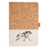 Cork And Heathered Fabric Hardcover Journal 5.5" X 8.25" Thumbnail