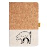 Cork And Heathered Fabric Hardcover Journal 5.5" X 8.25" Thumbnail