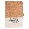 Cork And Heathered Fabric Hardcover Journal 5.5" X 8.25" Thumbnail