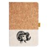 Cork And Heathered Fabric Hardcover Journal 5.5" X 8.25" Thumbnail