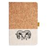 Cork And Heathered Fabric Hardcover Journal 5.5" X 8.25" Thumbnail