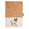 Cork And Heathered Fabric Hardcover Journal 5.5" X 8.25" Thumbnail
