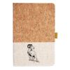 Cork And Heathered Fabric Hardcover Journal 5.5" X 8.25" Thumbnail
