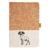 Cork And Heathered Fabric Hardcover Journal 5.5" X 8.25" Thumbnail