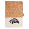 Cork And Heathered Fabric Hardcover Journal 5.5" X 8.25" Thumbnail