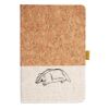 Cork And Heathered Fabric Hardcover Journal 5.5" X 8.25" Thumbnail