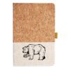 Cork And Heathered Fabric Hardcover Journal 5.5" X 8.25" Thumbnail