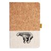 Cork And Heathered Fabric Hardcover Journal 5.5" X 8.25" Thumbnail