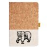 Cork And Heathered Fabric Hardcover Journal 5.5" X 8.25" Thumbnail
