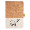 Cork And Heathered Fabric Hardcover Journal 5.5" X 8.25" Thumbnail