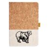 Cork And Heathered Fabric Hardcover Journal 5.5" X 8.25" Thumbnail
