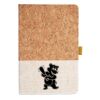 Cork And Heathered Fabric Hardcover Journal 5.5" X 8.25" Thumbnail