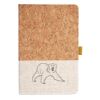 Cork And Heathered Fabric Hardcover Journal 5.5" X 8.25" Thumbnail