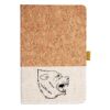 Cork And Heathered Fabric Hardcover Journal 5.5" X 8.25" Thumbnail