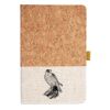 Cork And Heathered Fabric Hardcover Journal 5.5" X 8.25" Thumbnail
