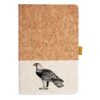 Cork And Heathered Fabric Hardcover Journal 5.5" X 8.25" Thumbnail