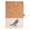 Cork And Heathered Fabric Hardcover Journal 5.5" X 8.25" Thumbnail