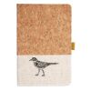 Cork And Heathered Fabric Hardcover Journal 5.5" X 8.25" Thumbnail