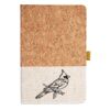 Cork And Heathered Fabric Hardcover Journal 5.5" X 8.25" Thumbnail
