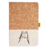 Cork And Heathered Fabric Hardcover Journal 5.5" X 8.25" Thumbnail