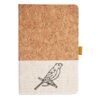 Cork And Heathered Fabric Hardcover Journal 5.5" X 8.25" Thumbnail