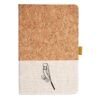 Cork And Heathered Fabric Hardcover Journal 5.5" X 8.25" Thumbnail