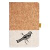 Cork And Heathered Fabric Hardcover Journal 5.5" X 8.25" Thumbnail