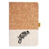 Cork And Heathered Fabric Hardcover Journal 5.5" X 8.25" Thumbnail