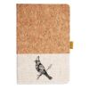 Cork And Heathered Fabric Hardcover Journal 5.5" X 8.25" Thumbnail