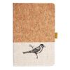 Cork And Heathered Fabric Hardcover Journal 5.5" X 8.25" Thumbnail